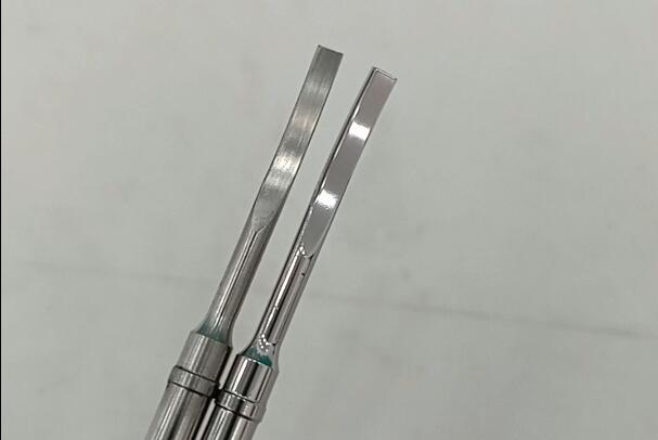 斯曼克鏡面噴砂機(jī)用于超聲刀刀頭拋光、去紋路！